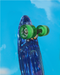 PENNYBOARD LED AZUL REY METALICA