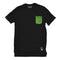 PLAYERA ANTIFASHION MELT NEGRO VERDE