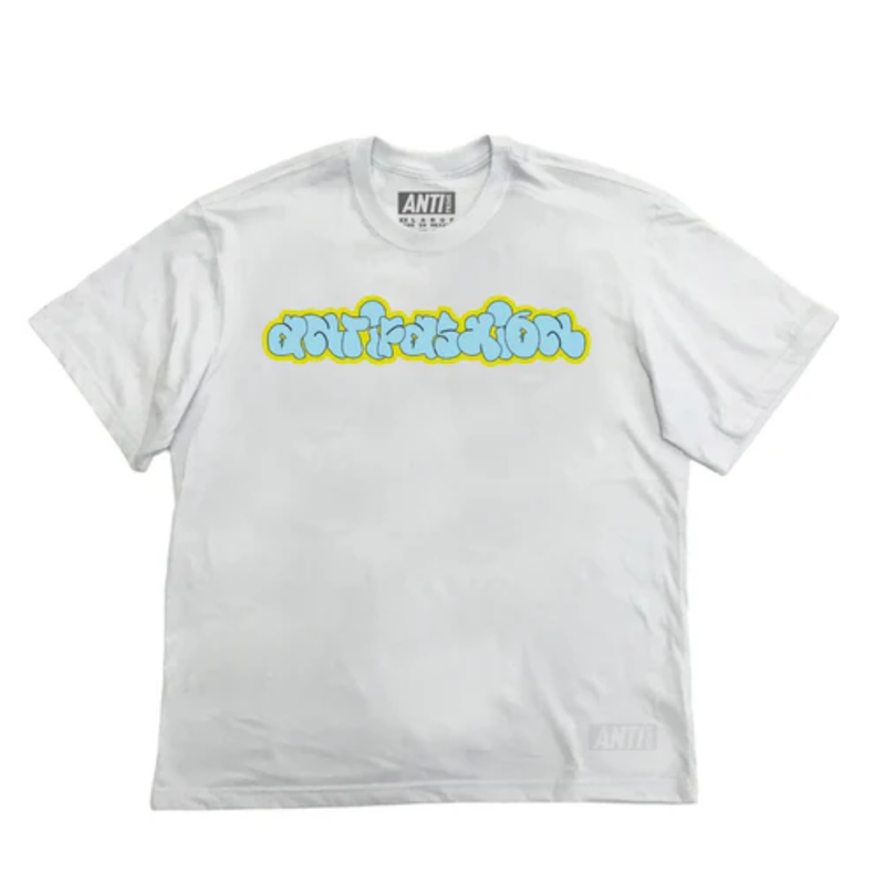 PLAYERA ANTIFASHION TRIPPY TEX BLANCO