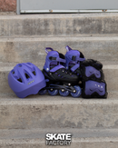PATINES EN LINEA PARA NIÑA SWEET ROCKET MORADO CON NEGRO
