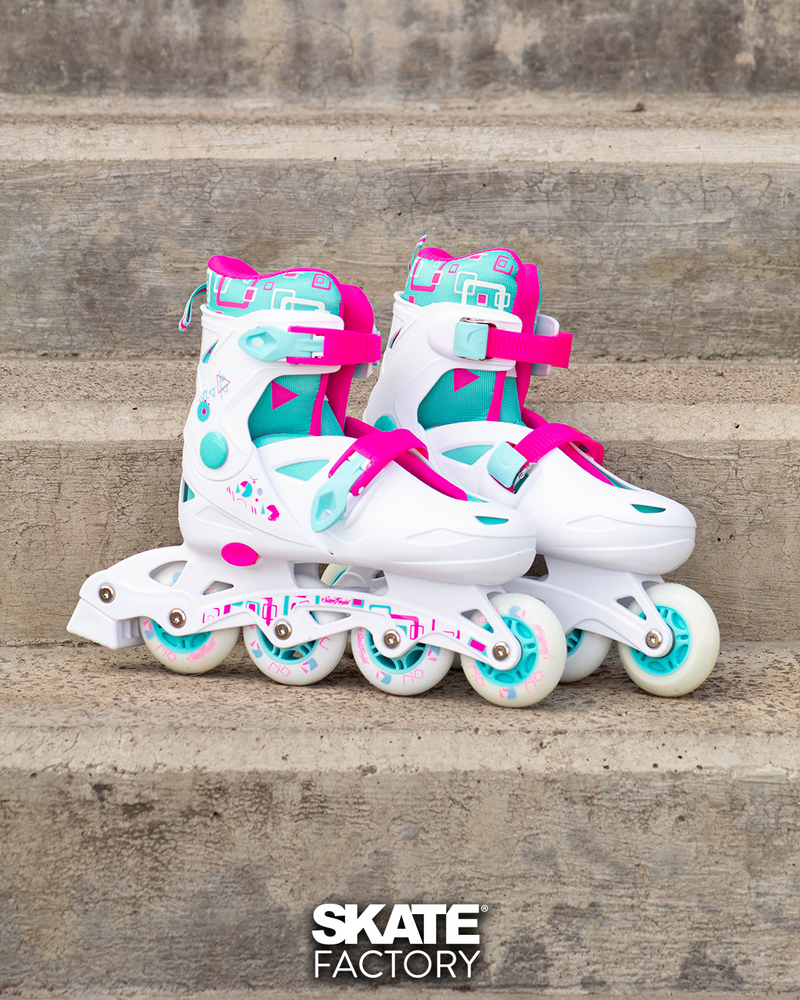 PATINES EN LINEA PARA NIÑA SWEET ROCKET BLANCOS