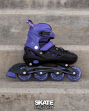 PATINES EN LINEA PARA NIÑA SWEET ROCKET MORADO CON NEGRO