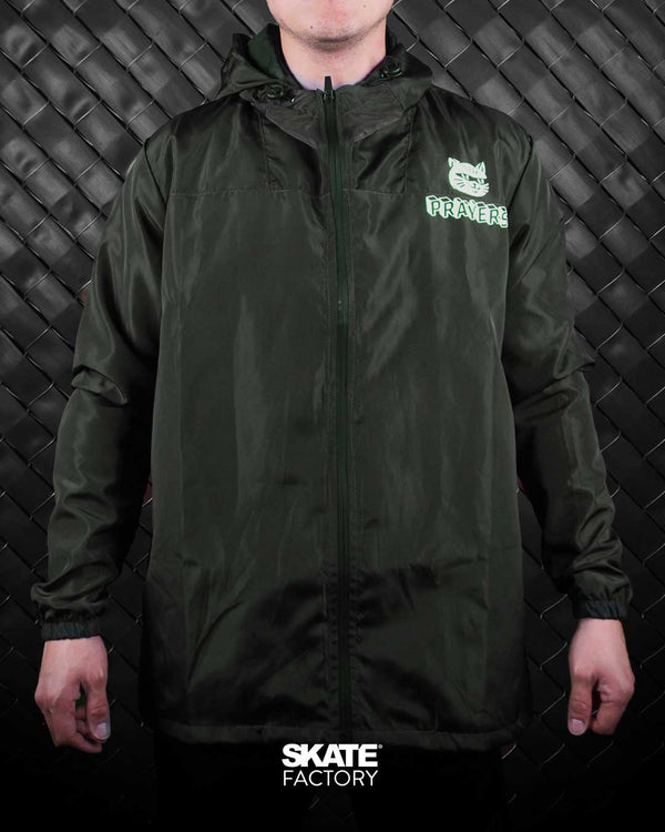 IMPERMEABLE ROMPEVIENTOS PRAYERS VERDE MILITAR