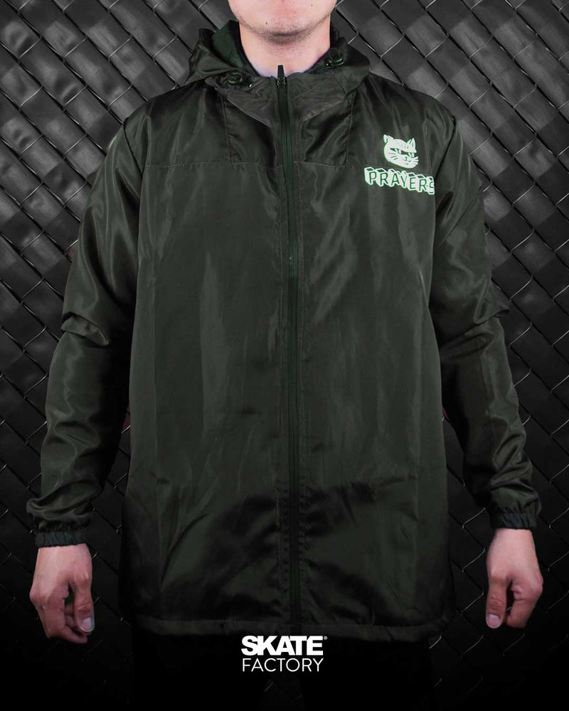 IMPERMEABLE ROMPEVIENTOS PRAYERS VERDE MILITAR