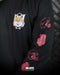 PLAYERA DE MANGA LARGA PRAYERS NEGRO ROJO