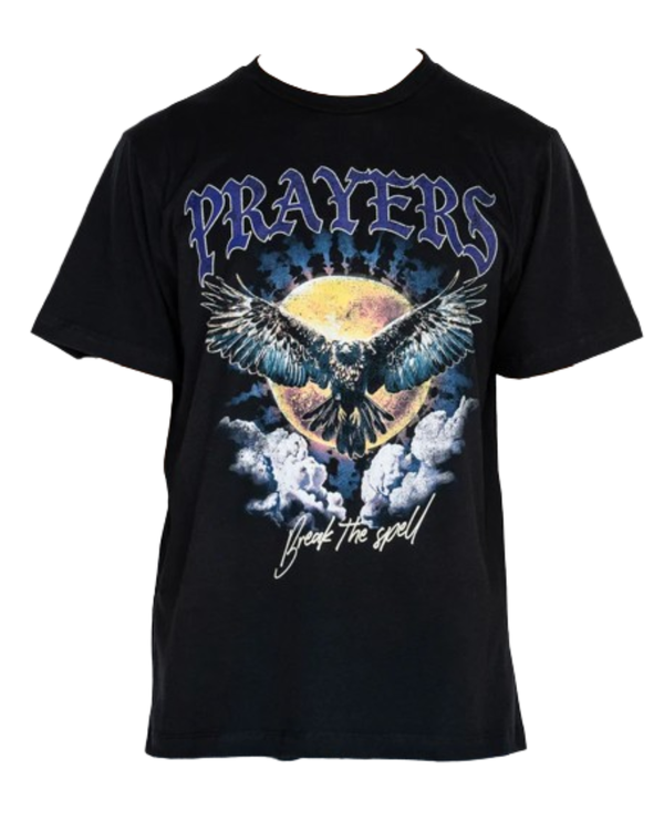 PLAYERA PRAYERS NEGRA EAGLE