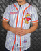 JERSEY BASEBALL BLANCO NARANJA PRAYERS MADISON