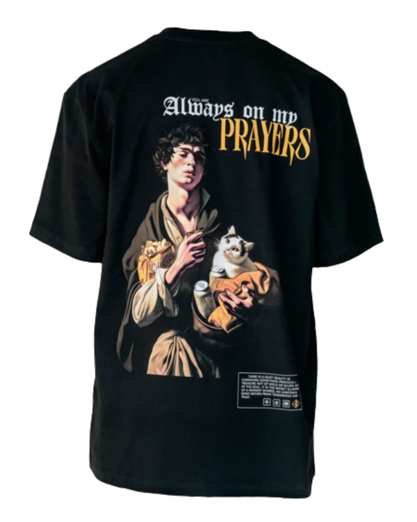 PLAYERA PRAYERS OVERSIZE NEGRA ALWAYS