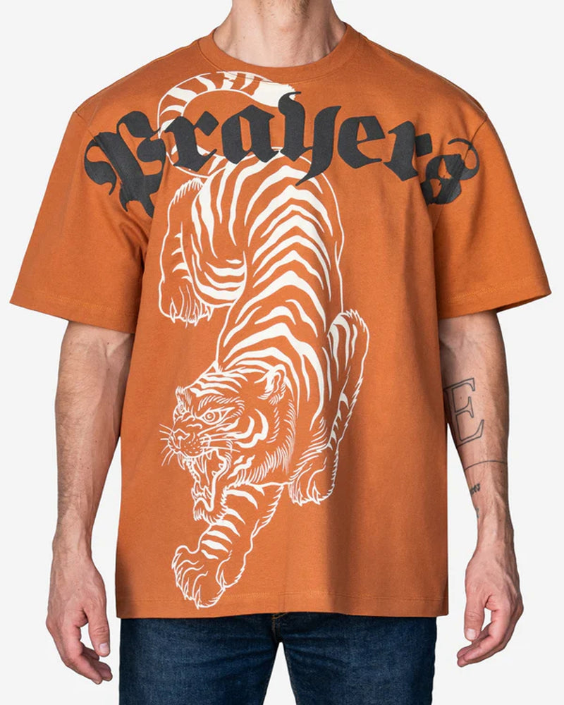 PLAYERA PRAYERS OVERSIZE HARDY NARANJA