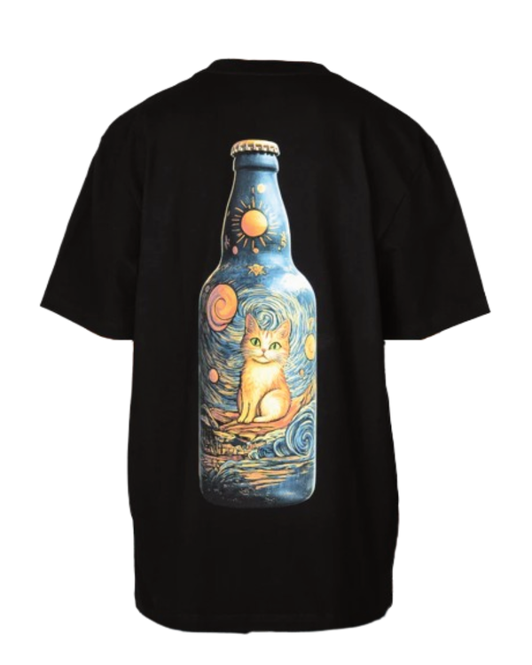 PLAYERA PRAYERS BOTELLA NEGRA OVERSIZE