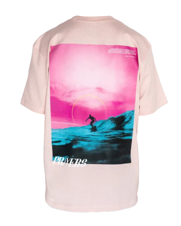 PLAYERA PRAYERS OVERSIZE SURFER ROSA