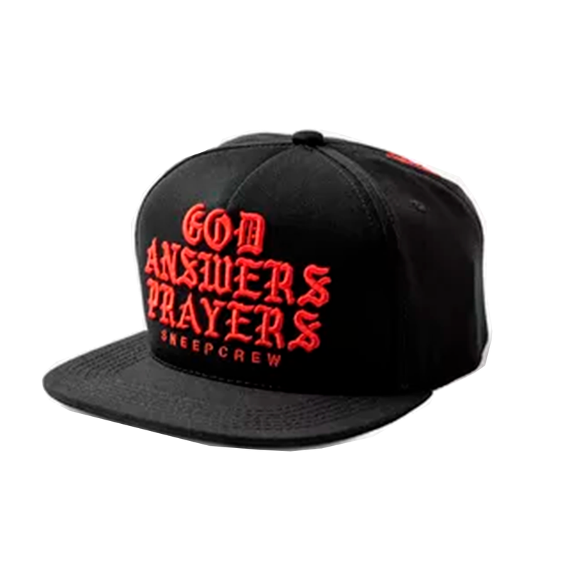 GORRA PLANA PRAYERS GOD ANSWERS NEGRO