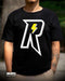 PLAYERA RIDER TRUENO  NEGRO BLANCO