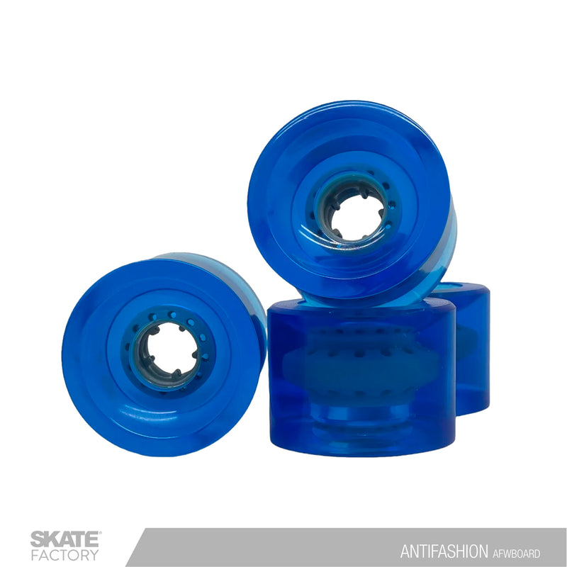 RUEDAS PARA LONGBOARD ANTIFASHION 70 MM AZULES