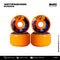RUEDAS PARA PATINETA ANTIFASHION 52MM  AMARILLO