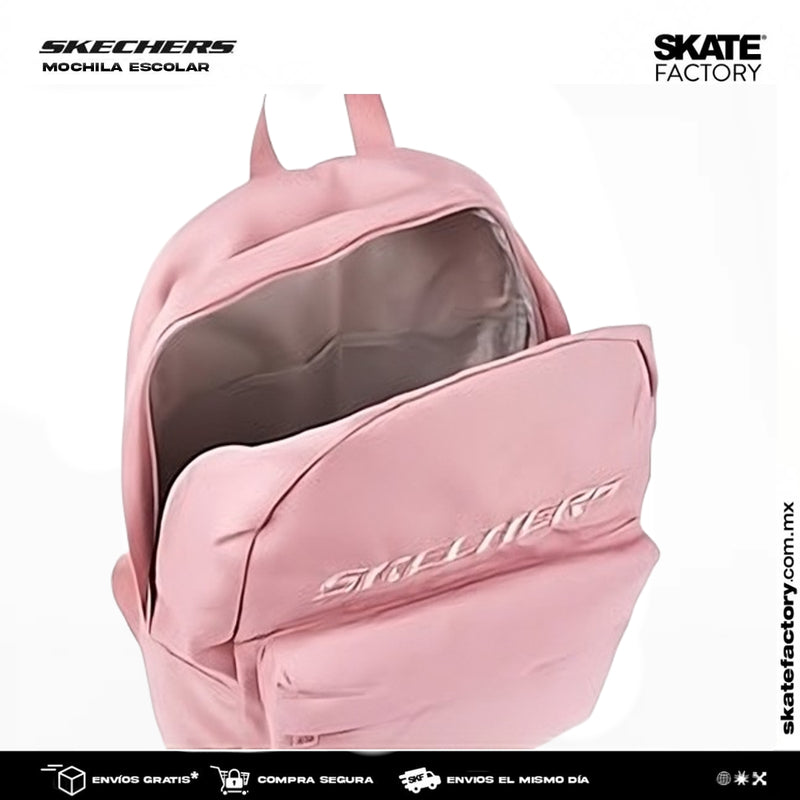 MOCHILA SKECHERS BASIC ROSA
