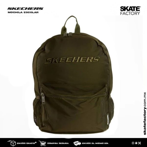 MOCHILA SKECHERS BASIC OLIVO