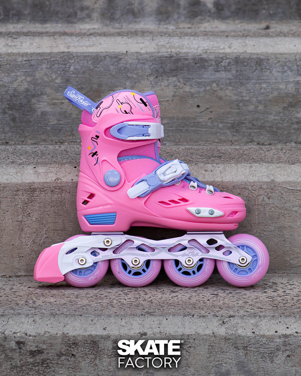 PATINES EN LINEA PARA NIÑA SWEET ROCKET ROSA