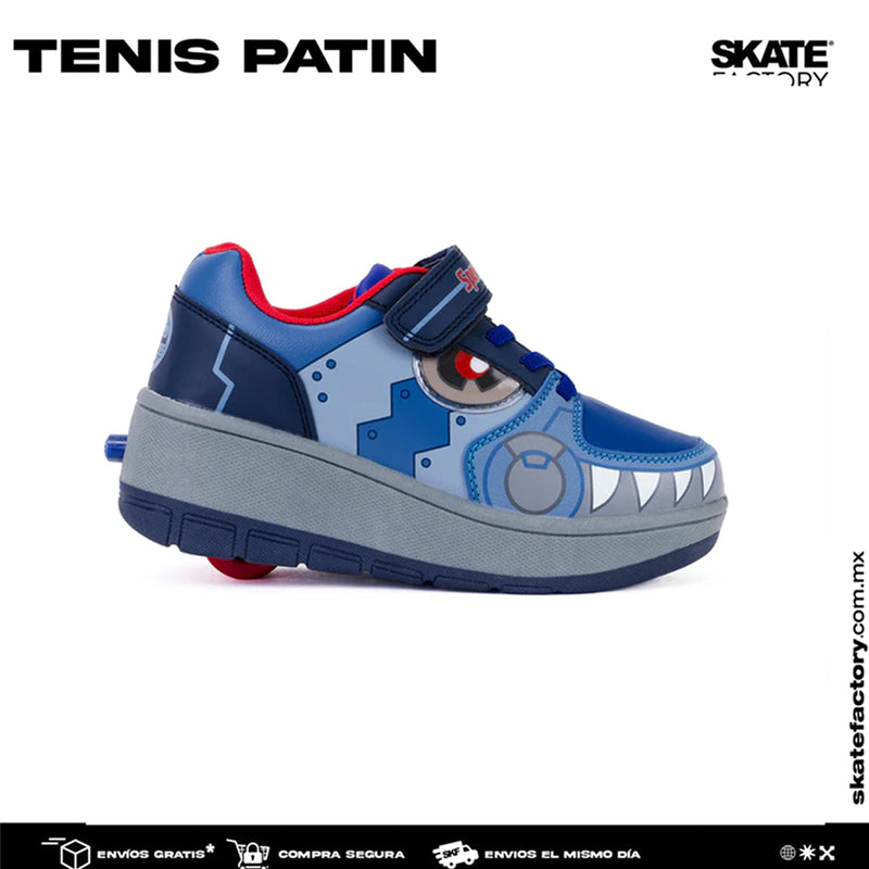 TENIS PATIN NIÑO SPEED ROLLER AZUL