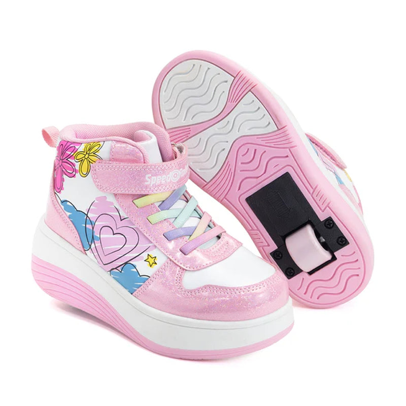 TENIS PATIN NIÑA SPEED ROLLER ROSA