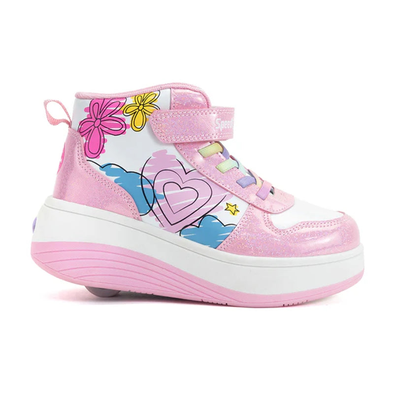 TENIS PATIN NIÑA SPEED ROLLER ROSA