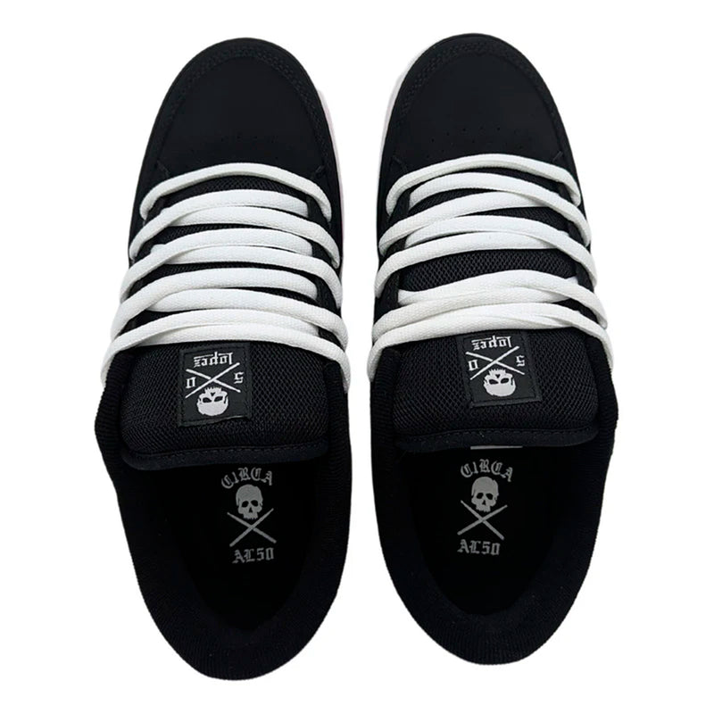 TENIS PARA SKATE C1RCA AL 50 NEGRO BLANCO