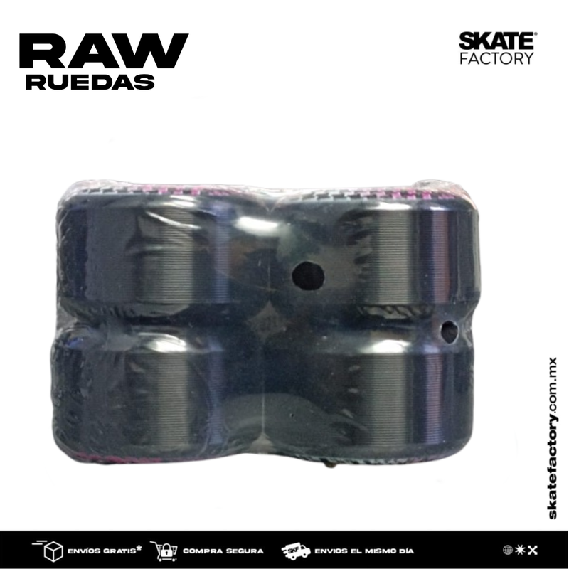 RUEDAS TRICOLOR RAW NEGRAS