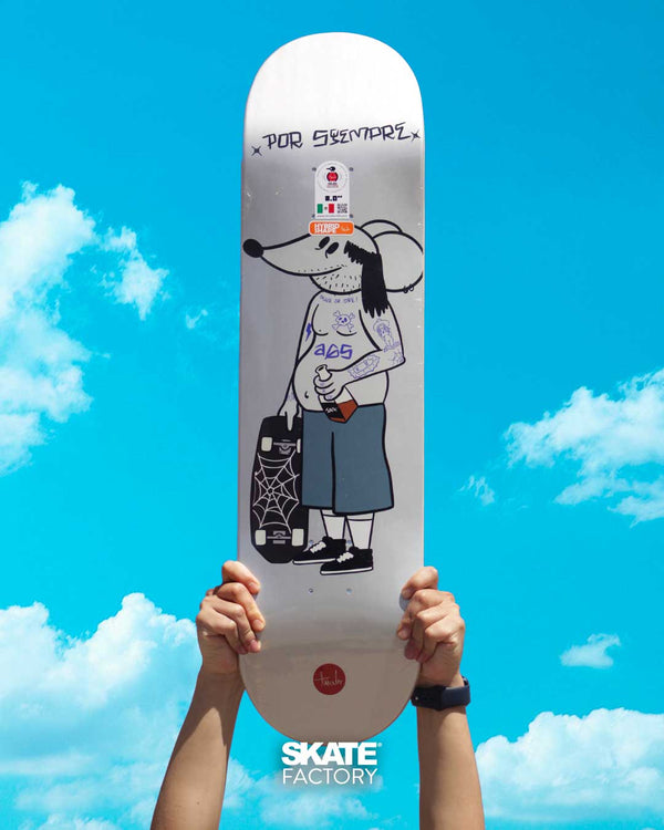 TABLA PARA SKATEBOARDING TRICOLOR ROTULISTA VETERANO