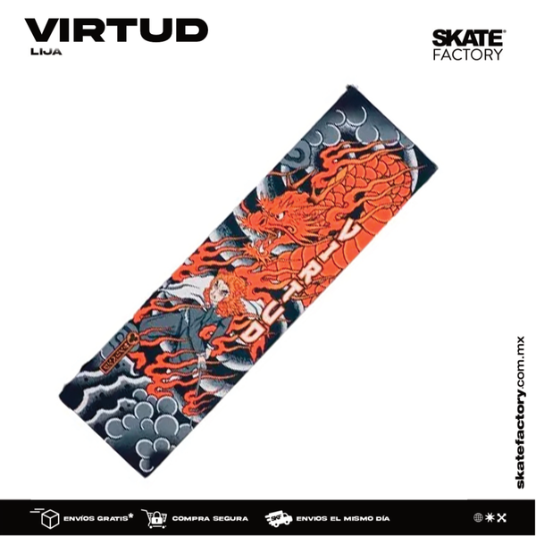 LIJA VIRTUD GRIS ROJO