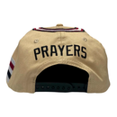 GORRA PLANA PRAYERS WINGS BEIGE ROJO