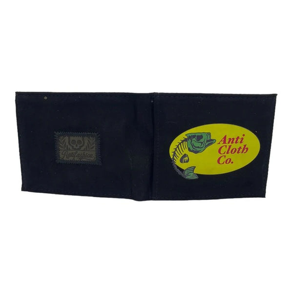 CARTERA ANTIFASHION NEGRO AMARILLO