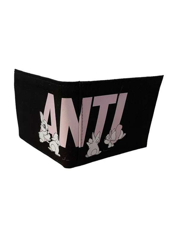 CARTERA PARA HOMBRE ANTIFASHION NEGRA ROSA BLANCO