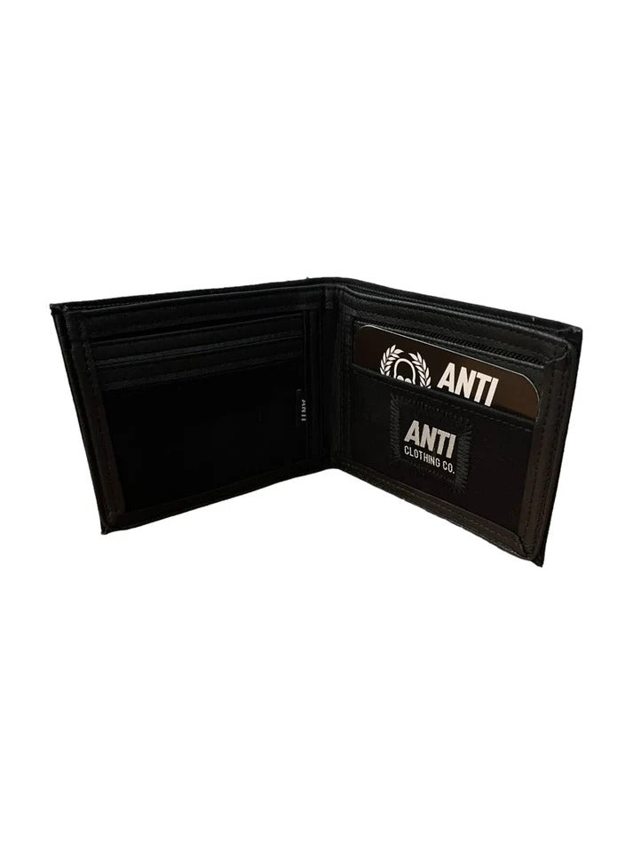 CARTERA PARA HOMBRE ANTIFASHION NEGRA ROSA BLANCO