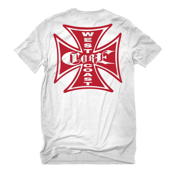 PLAYERA CORE WEST COAST BLANCA