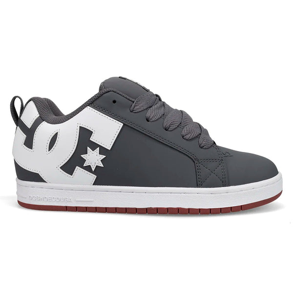 TENIS DC SHOES COURT GRAFFIK GRIS BLANCO
