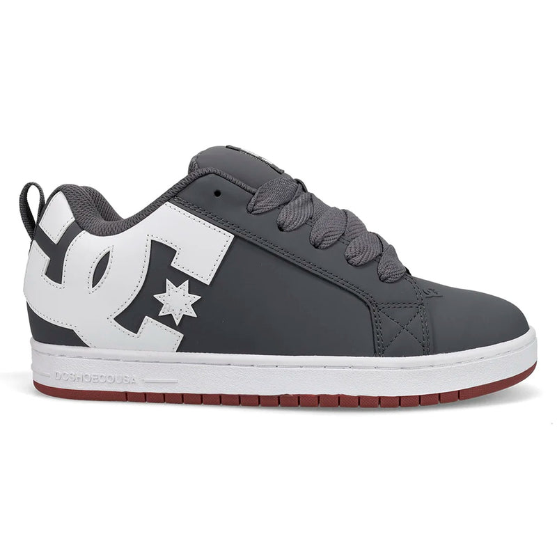 TENIS DC SHOES COURT GRAFFIK GRIS BLANCO