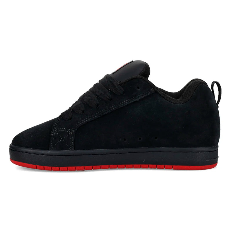 TENIS DC SHOES COURT GRAFFIK NEGRO ROJO