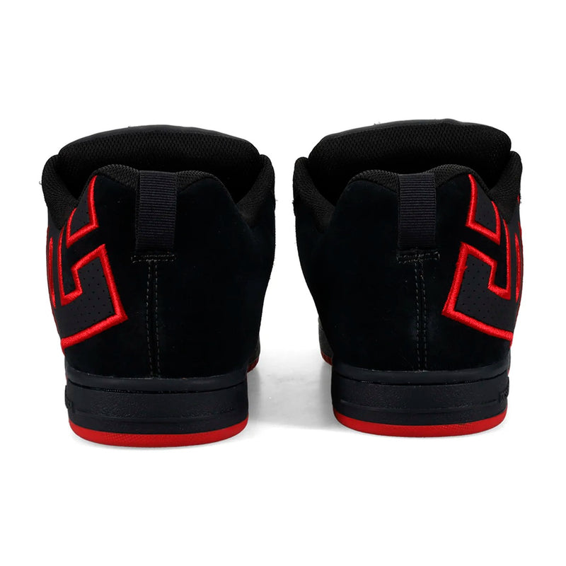 TENIS DC SHOES COURT GRAFFIK NEGRO ROJO