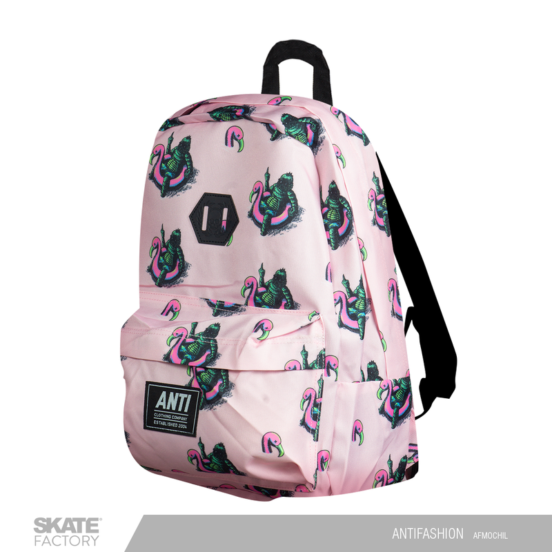 MOCHILA ESCOLAR ANTIFASHION MOUSTRO NGO ROSA