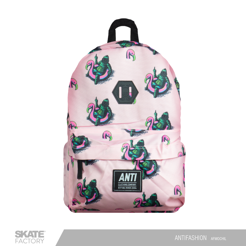 MOCHILA ESCOLAR ANTIFASHION MOUSTRO NGO ROSA