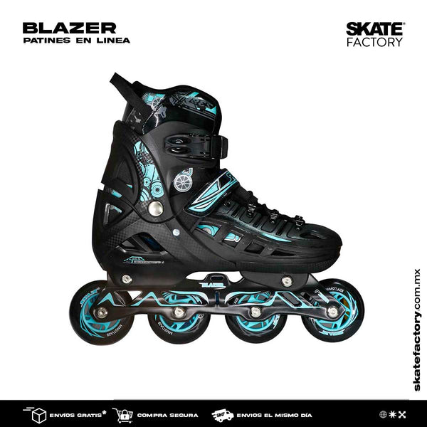 PATINES EN LINEA BLAZER TALLA AJUSTABLE NEGRO AZUL