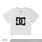 PLAYERA CROP DC SHOES DAMA BCO