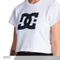PLAYERA CROP DC SHOES DAMA BCO