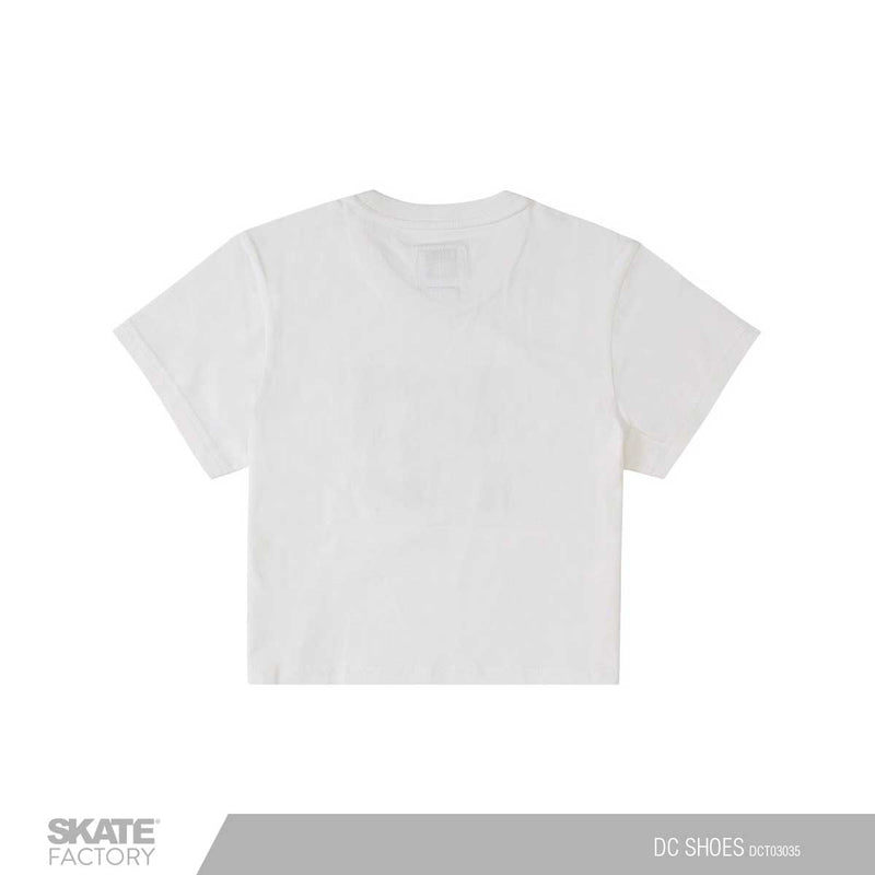 PLAYERA CROP DC SHOES DAMA BCO