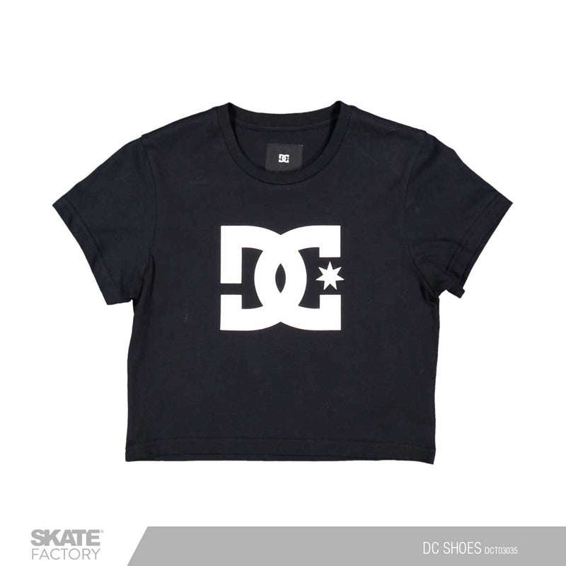 CAMISETA CROP DC SHOES DAMA NGRO