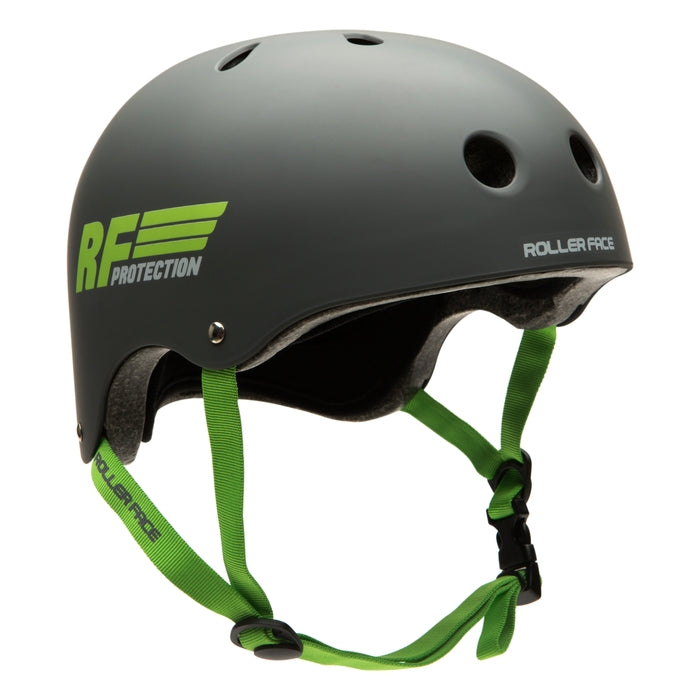 CASCO ROLLER FACE GRIS VERDE