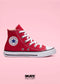 CONVERSE BOTA BEBE ROJO