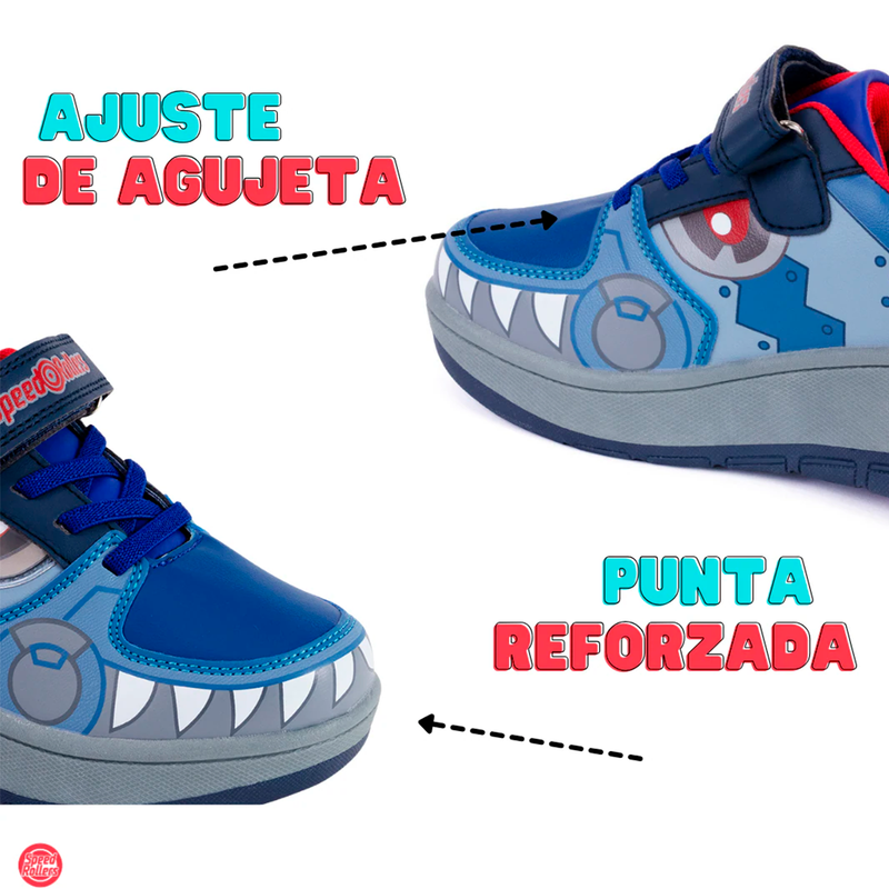 TENIS PATIN NIÑO SPEED ROLLER AZUL
