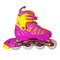PATINES BLAZER EN LINEA  PARA NIÑA INCLUYE PROTECCIONES ROSA AMARILLO