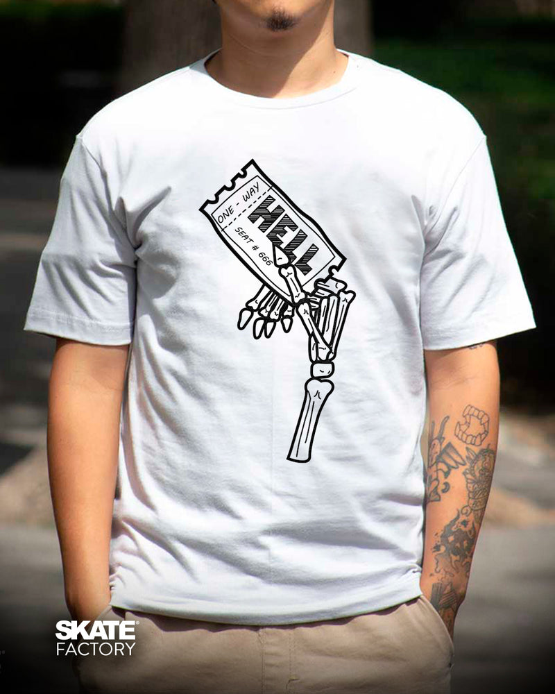 PLAYERA RIDER HELL CANDY BLANCO